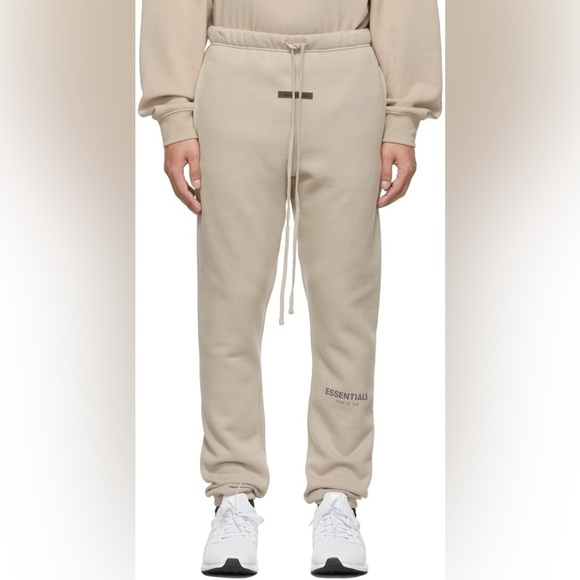 Fear of God Essentials Men's Cream Joggers - Picture 2 of 5